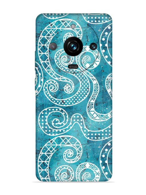 Vintage Curved Seamless Embossed Soft Silicone Case for Realme 11 Pro Plus (5G) Zapvi