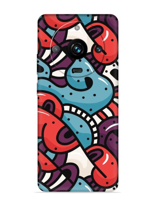 Seamless Backdrop Colorful Embossed Soft Silicone Case for Realme 11 Pro Plus (5G) Zapvi