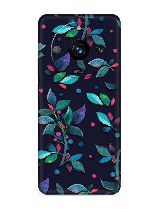 Decorative Watercolor Flower Embossed Soft Silicone Case for Realme 11 Pro Plus (5G) Zapvi