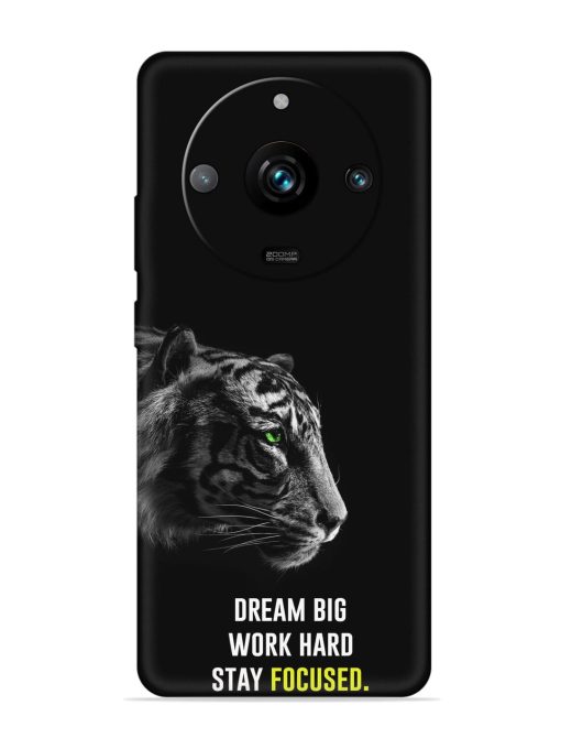 Dream Big Work Hard Embossed Soft Silicone Case for Realme 11 Pro Plus (5G) Zapvi