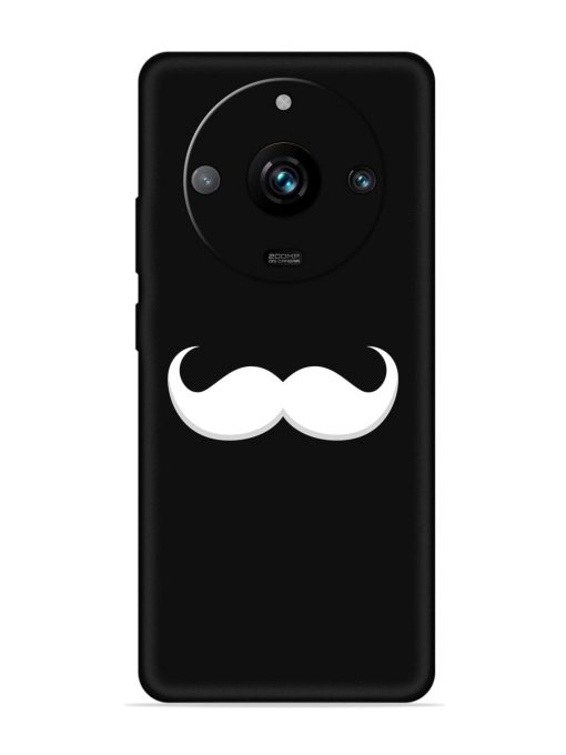 Mustache Vector Embossed Soft Silicone Case for Realme 11 Pro Plus (5G) Zapvi