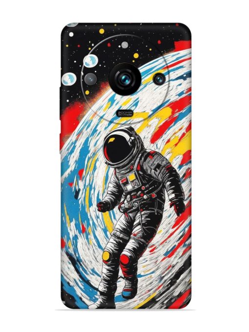 Astronaut Art Embossed Soft Silicone Case for Realme 11 Pro Plus (5G) Zapvi