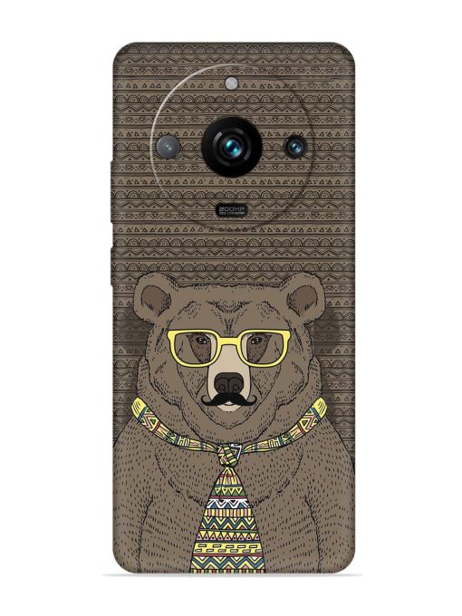 Grizzly Bear Embossed Soft Silicone Case for Realme 11 Pro Plus (5G) Zapvi