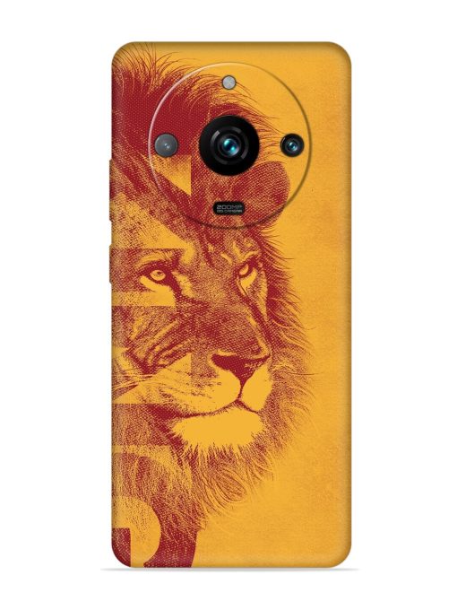 Gold Lion Crown Art Embossed Soft Silicone Case for Realme 11 Pro Plus (5G) Zapvi