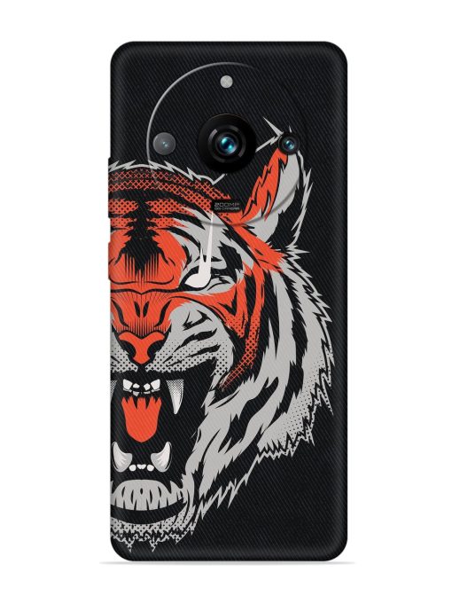 Tiger Aggression Embossed Soft Silicone Case for Realme 11 Pro Plus (5G) Zapvi