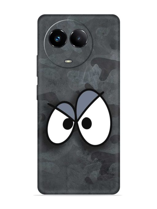 Big Eyes Night Mode Embossed Soft Silicone Case for Realme 11X (5G)