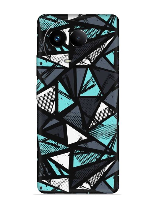 Abstract Seamless Embossed Soft Silicone Case for Realme 11X (5G)