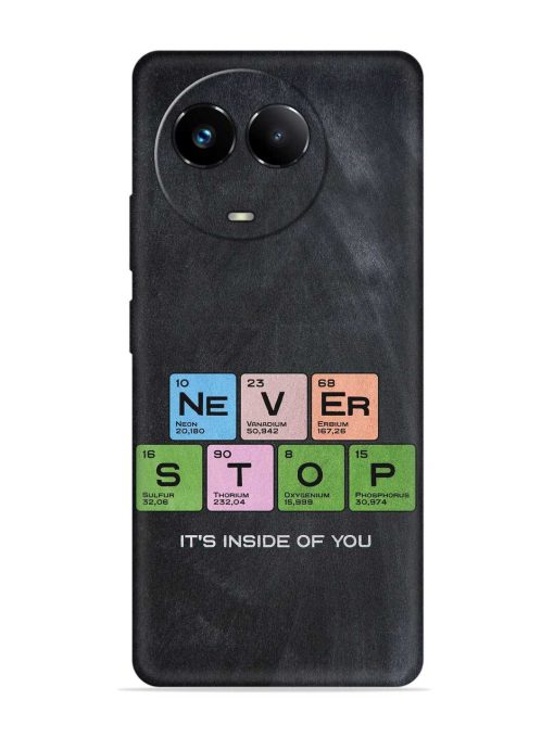 Never Stop It'S Inside Of You Embossed Soft Silicone Case for Realme 11X (5G)