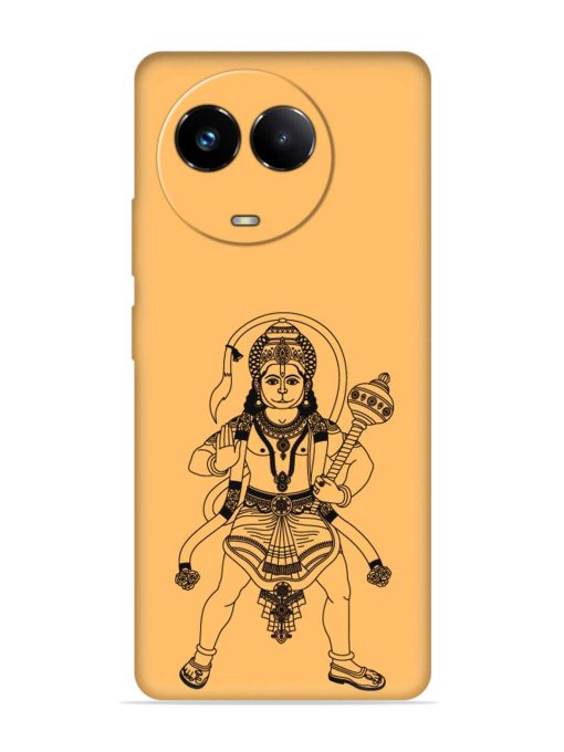 Indian God Hanuman Embossed Soft Silicone Case for Realme 11X (5G) Zapvi