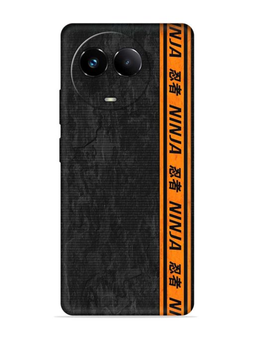 Ninja Srtips Embossed Soft Silicone Case for Realme 11X (5G)