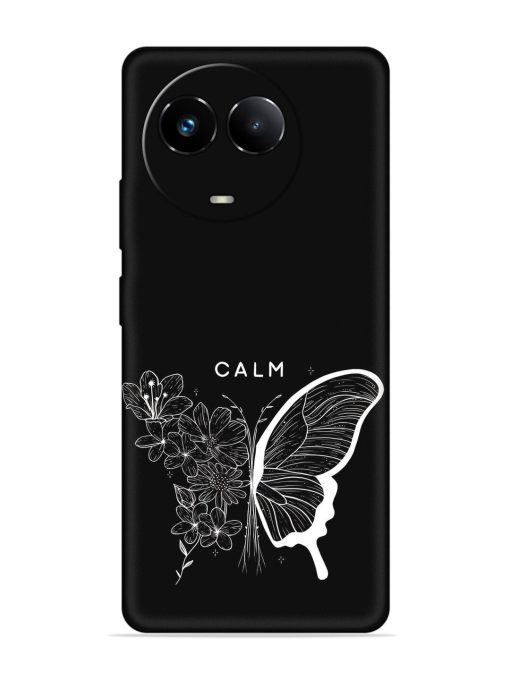 Calm Embossed Soft Silicone Case for Realme 11X (5G) Zapvi