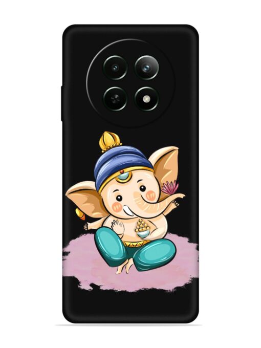 Bal Ganesh Vector Art Embossed Soft Silicone Case for Realme 12 (5G) Zapvi