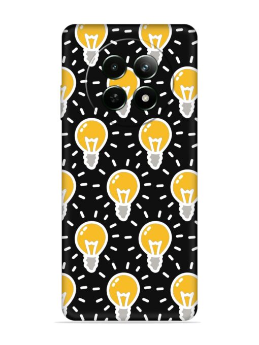 Light Bulb Seamless Embossed Soft Silicone Case for Realme 12 (5G) Zapvi