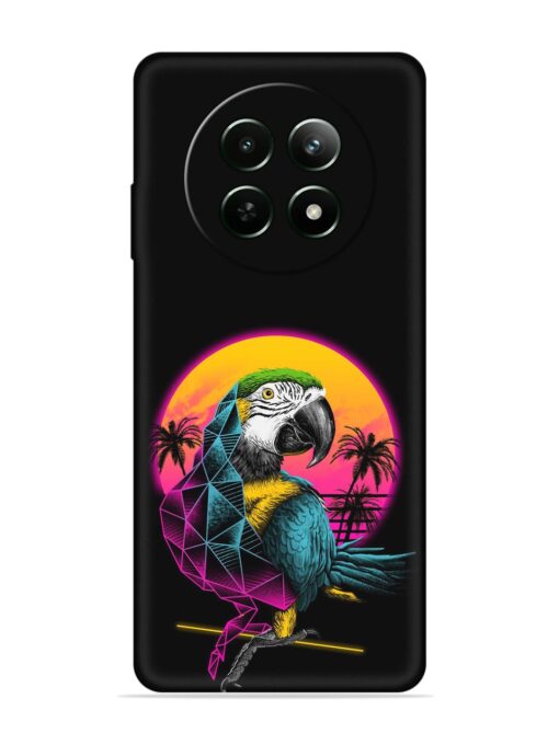 Rad Parrot Embossed Soft Silicone Case for Realme 12 (5G) Zapvi