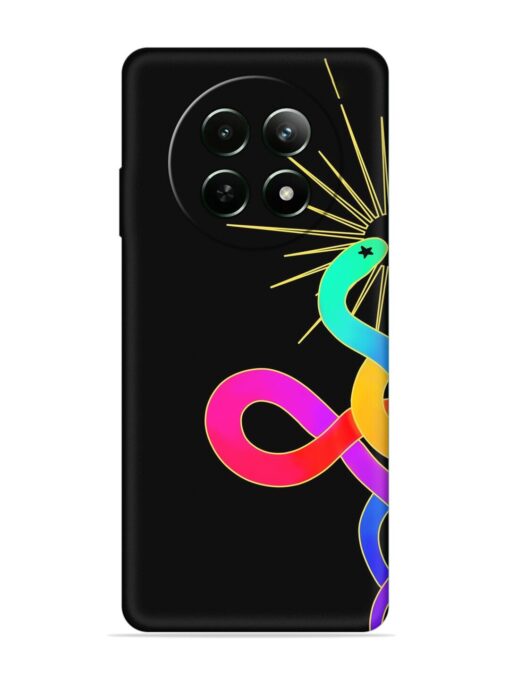 Art Geometric Abstraction Embossed Soft Silicone Case for Realme 12 (5G) Zapvi