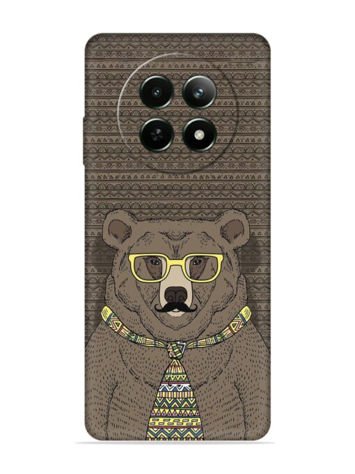 Grizzly Bear Embossed Soft Silicone Case for Realme 12 (5G)