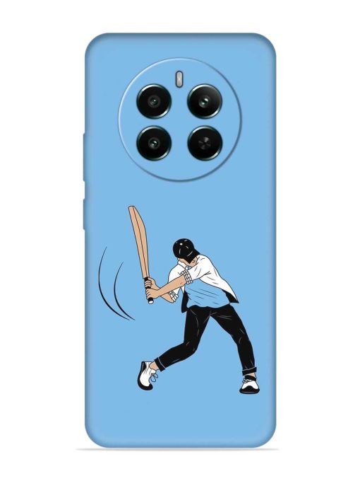 Cricket Gully Boy Embossed Soft Silicone Case for Realme 12 Plus (5G)