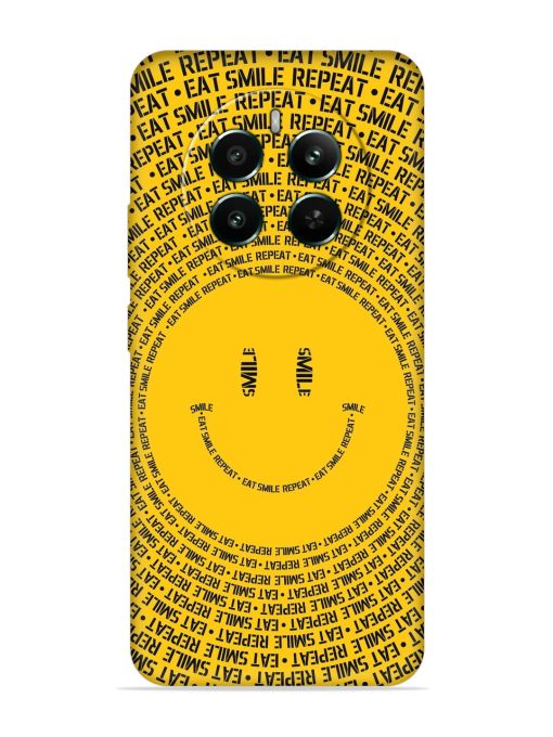 Smiley Embossed Soft Silicone Case for Realme 12 Plus (5G) Zapvi