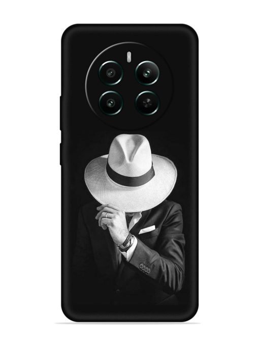 Men Under Hat Embossed Soft Silicone Case for Realme 12 Plus (5G)