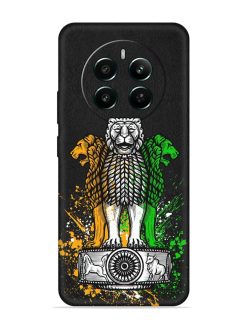 Pillars Of Ashoka Embossed Soft Silicone Case for Realme 12 Plus (5G)