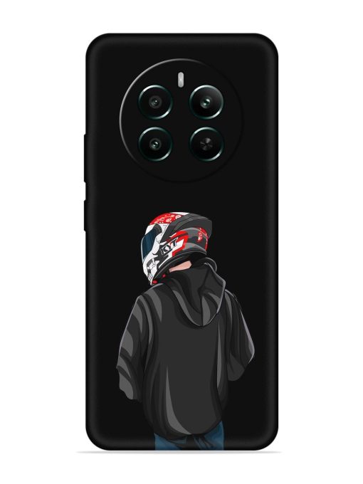 Motorcycle Rider Embossed Soft Silicone Case for Realme 12 Plus (5G) Zapvi