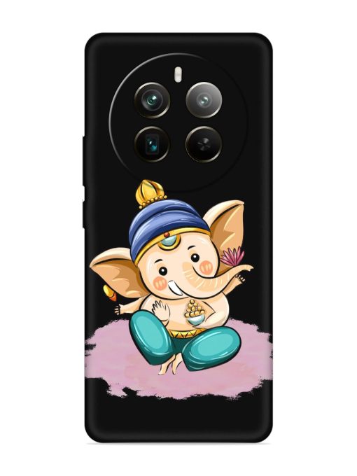 Bal Ganesh Vector Art Embossed Soft Silicone Case for Realme 12 Pro Plus (5G) Zapvi