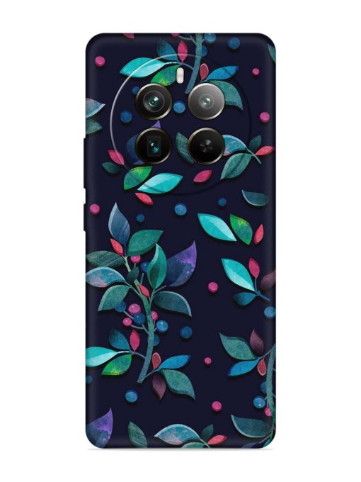 Decorative Watercolor Flower Embossed Soft Silicone Case for Realme 12 Pro Plus (5G) Zapvi