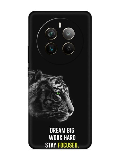 Dream Big Work Hard Embossed Soft Silicone Case for Realme 12 Pro Plus (5G) Zapvi