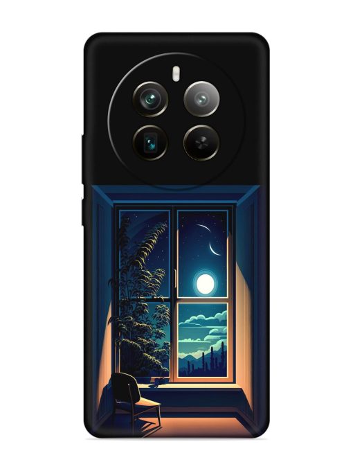 Night View At Window Embossed Soft Silicone Case for Realme 12 Pro Plus (5G)