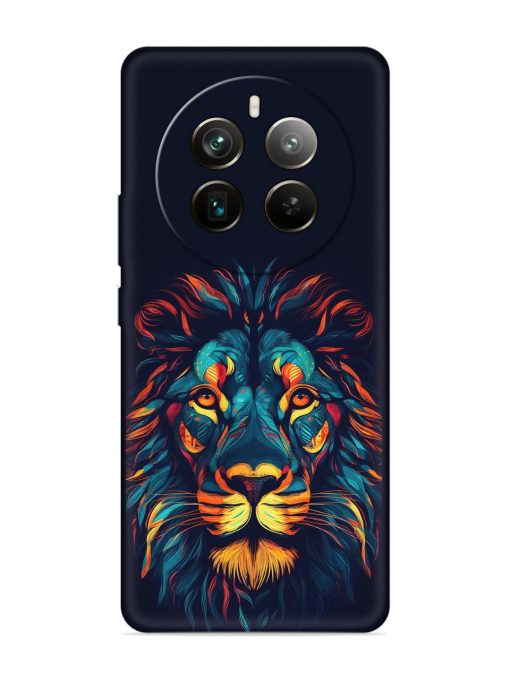 Colorful Lion Embossed Soft Silicone Case for Realme 12 Pro Plus (5G) Zapvi