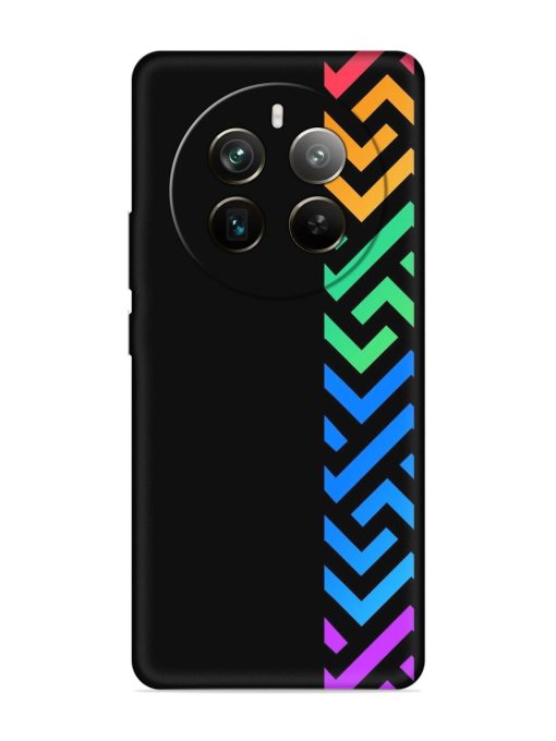 Colorshape Stripes Embossed Soft Silicone Case for Realme 12 Pro Plus (5G) Zapvi