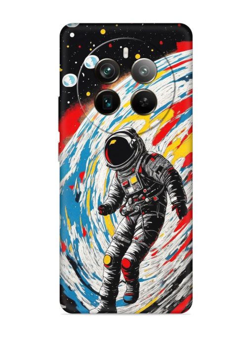 Astronaut Art Embossed Soft Silicone Case for Realme 12 Pro Plus (5G) Zapvi