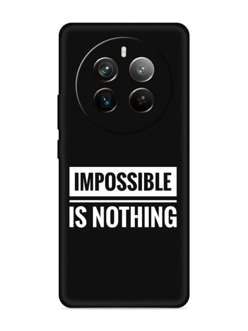 Impossible Is Nothing Embossed Soft Silicone Case for Realme 12 Pro Plus (5G)