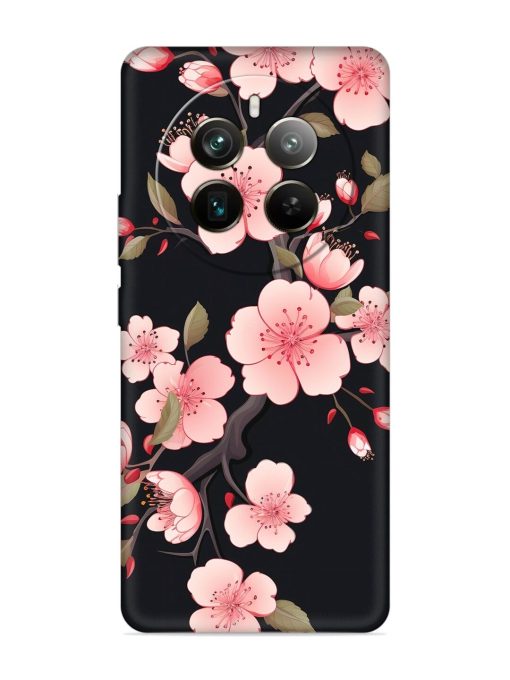 Cherry Blossom Embossed Soft Silicone Case for Realme 12 Pro Plus (5G)