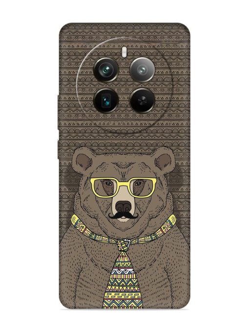 Grizzly Bear Embossed Soft Silicone Case for Realme 12 Pro Plus (5G)