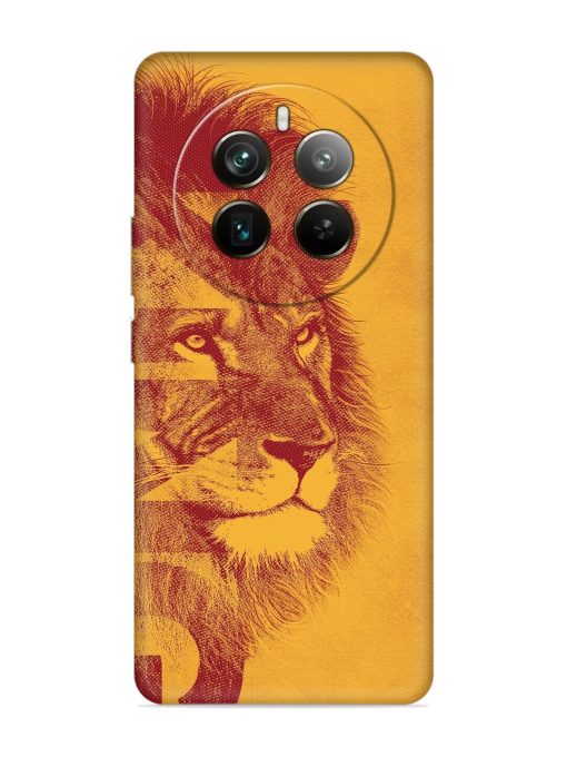 Gold Lion Crown Art Embossed Soft Silicone Case for Realme 12 Pro Plus (5G) Zapvi