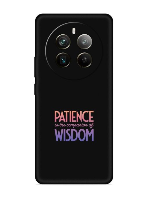 Patience Is The Embossed Soft Silicone Case for Realme 12 Pro Plus (5G) Zapvi