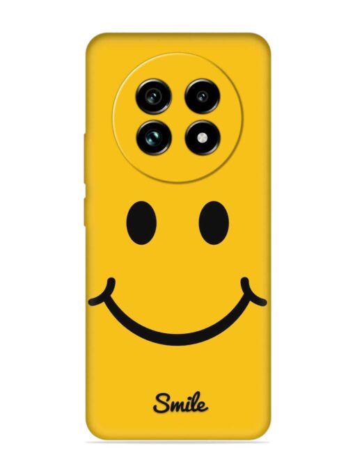 Yellow Smiley Embossed Soft Silicone Case for Realme 13 Pro Plus (5G) Zapvi