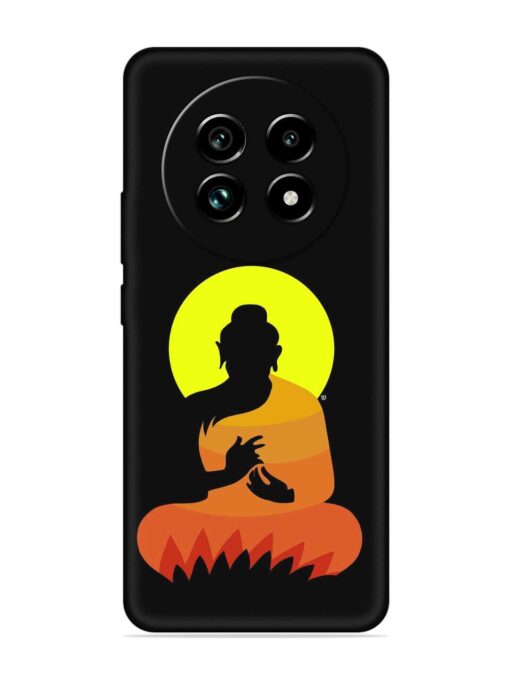 Buddha Art Black Embossed Soft Silicone Case for Realme 13 Pro Plus (5G) Zapvi