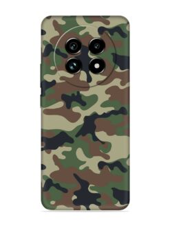 Army Military Camouflage Dark Green Embossed Soft Silicone Case for Realme 13 Pro Plus (5G)