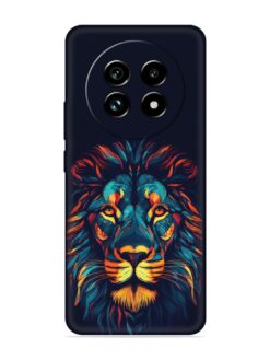 Colorful Lion Embossed Soft Silicone Case for Realme 13 Pro Plus (5G)