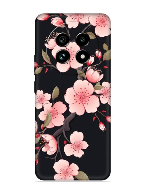 Cherry Blossom Embossed Soft Silicone Case for Realme 13 Pro Plus (5G) Zapvi