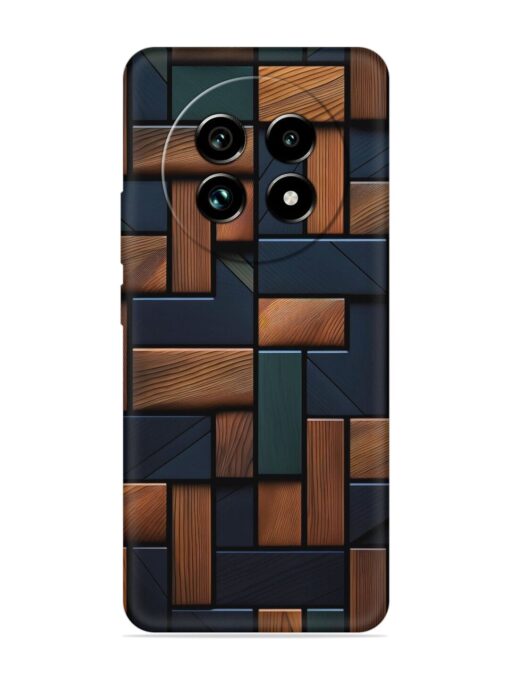 Wooden Background Cubes Embossed Soft Silicone Case for Realme 13 Pro Plus (5G) Zapvi