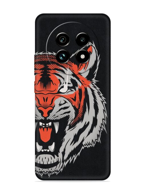 Tiger Aggression Embossed Soft Silicone Case for Realme 13 Pro Plus (5G) Zapvi