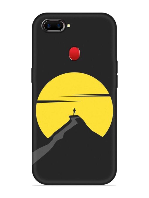 Black Ultra Vector Embossed Soft Silicone Case for Realme 2