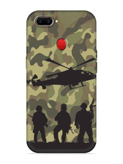 Army Heros Embossed Soft Silicone Case for Realme 2 Zapvi