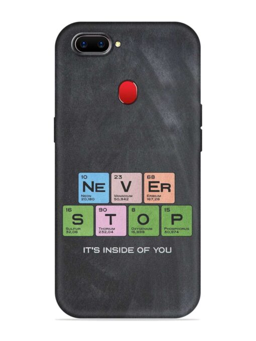 Never Stop It'S Inside Of You Embossed Soft Silicone Case for Realme 2 Zapvi