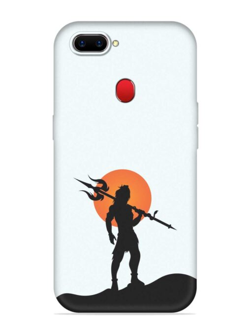 Lord Mahadev Trendy Embossed Soft Silicone Case for Realme 2 Zapvi