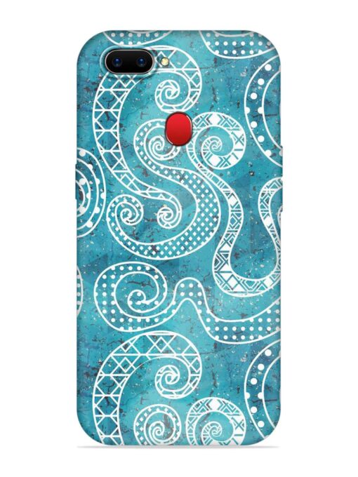 Vintage Curved Seamless Embossed Soft Silicone Case for Realme 2