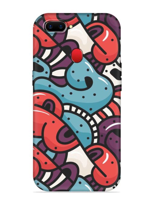 Seamless Backdrop Colorful Embossed Soft Silicone Case for Realme 2 Zapvi